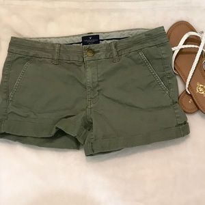 Size 8 Olive Green American Eagle Outfitter Shorts
